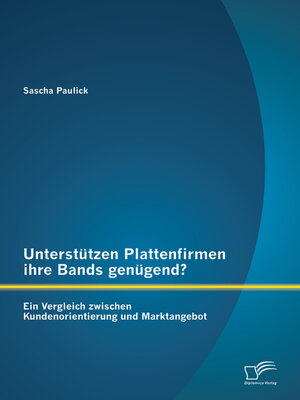 cover image of Unterstützen Plattenfirmen ihre Bands genügend? Ein Vergleich zwischen Kundenorientierung und Marktangebot